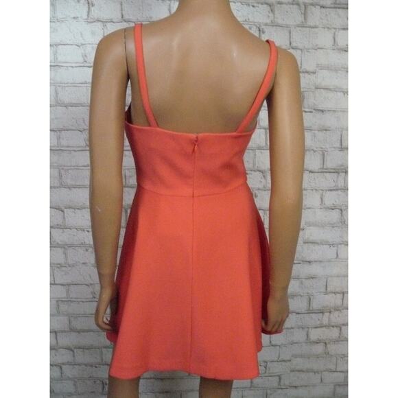 $365 Elizabeth and James Peach Bellini Delia Fit & Flare Canvas Dress 4 NWT - Picture 11 of 12